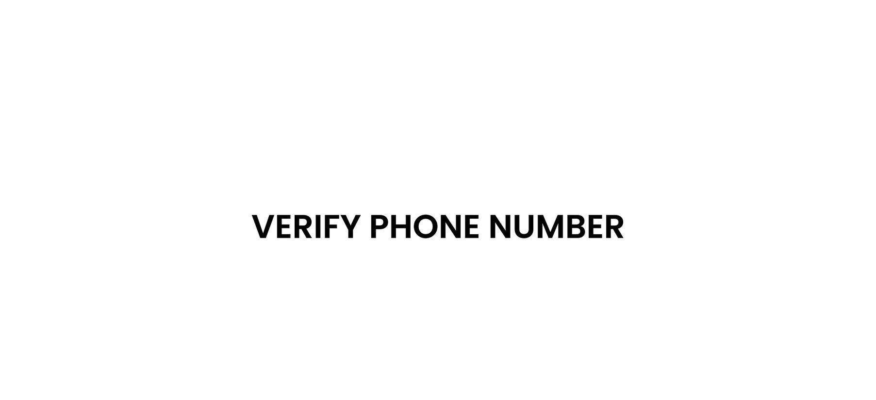 Verify Phone Number